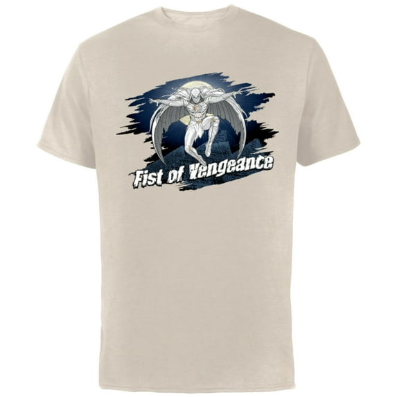 Marvel Moon Knight Fist of Vengeance - Short Sleeve Cotton T-Shirt for Adults - Customized-Natural