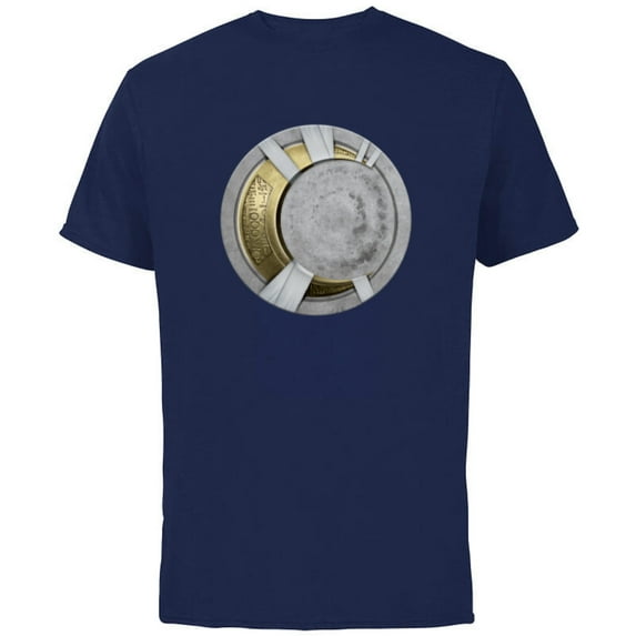 Marvel Moon Knight Logo Egyptian Hieroglyphs - Short Sleeve Cotton T-Shirt for Adults - Customized-Navy