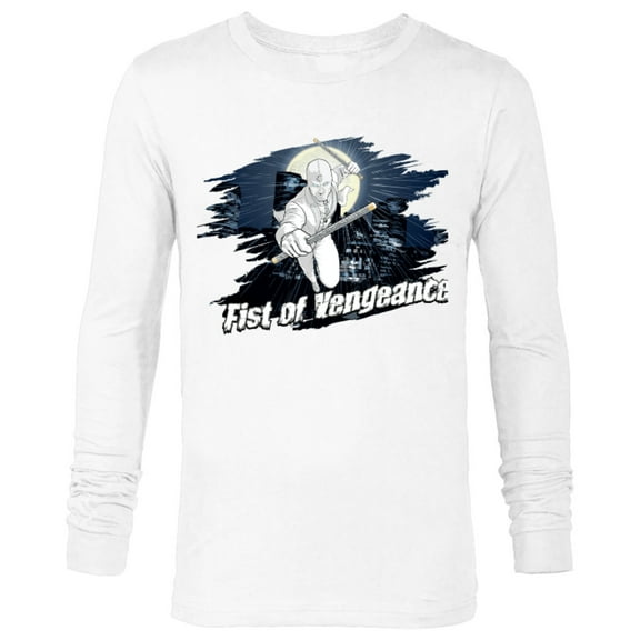Marvel Moon Knight Mr. Knight Batons Fist of Vengeance - Long Sleeve T-Shirt for Men - Customized-White