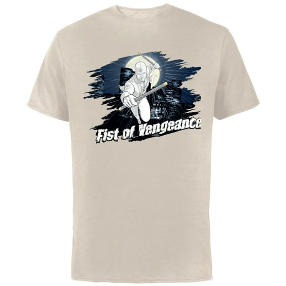 Marvel Moon Knight Mr. Knight Batons Fist of Vengeance - Short Sleeve Cotton T-Shirt for Adults - Customized-Natural
