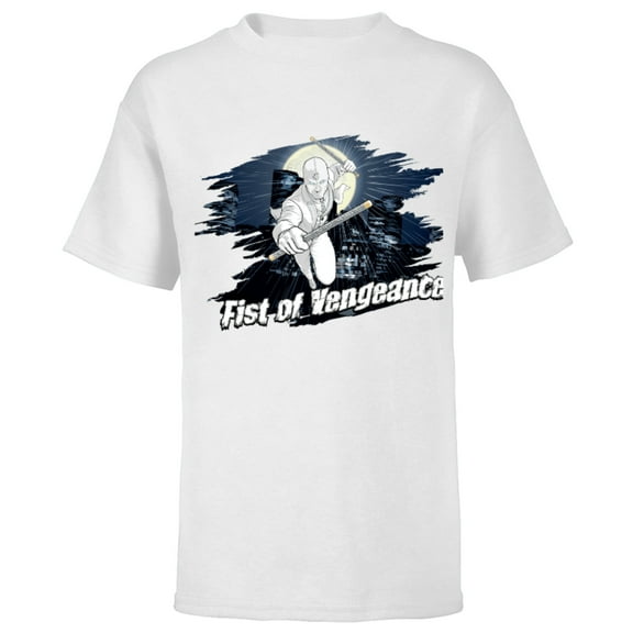 Marvel Moon Knight Mr. Knight Batons Fist of Vengeance - Short Sleeve T-Shirt for Kids - Customized-White