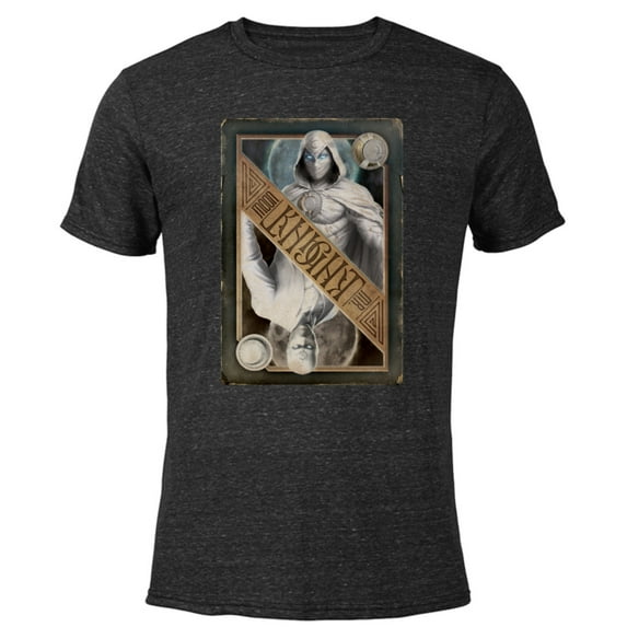 Marvel Moon Knight Mr. Knight Playing Card - Short Sleeve Blended T-Shirt for Adults - Customized-Black