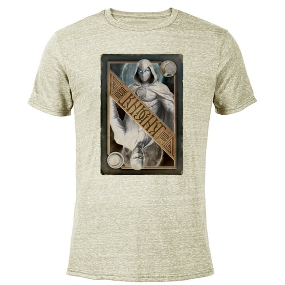 Marvel Moon Knight Mr. Knight Playing Card - Short Sleeve Blended T-Shirt for Adults - Customized-Yellow