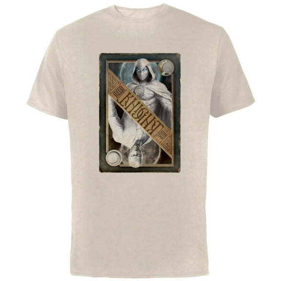 Marvel Moon Knight Mr. Knight Playing Card - Short Sleeve Cotton T-Shirt for Adults - Customized-Natural