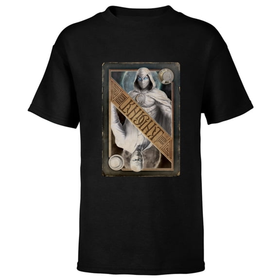 Marvel Moon Knight Mr. Knight Playing Card - Short Sleeve T-Shirt for Kids - Customized-Black
