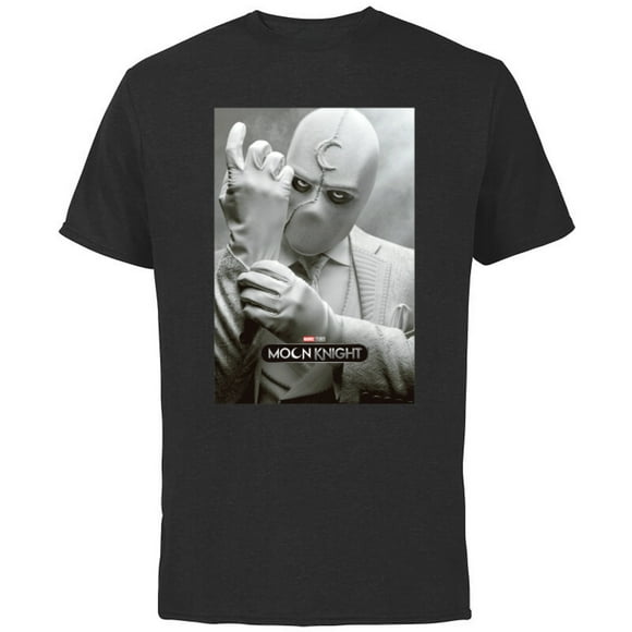 Moon Knight Mr. Knight Teaser Poster - Short Sleeve Cotton T-Shirt for Adults - Customized-Black