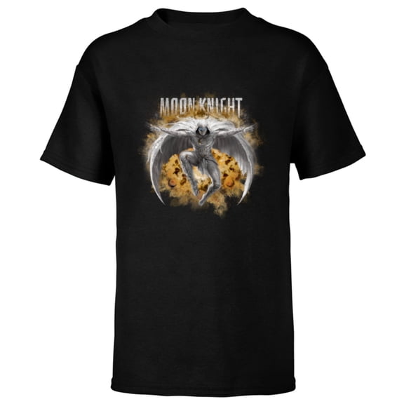Marvel Moon Knight Series Marc Spector - Short Sleeve T-Shirt for Kids - Customized-Black