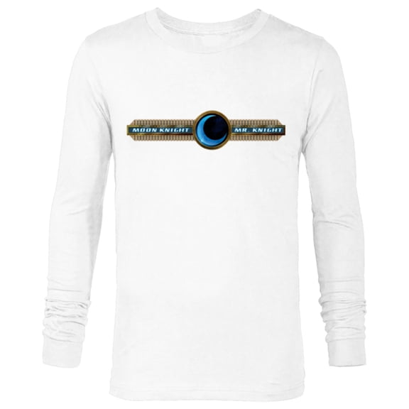 Marvel Moon Knight and Mr. Knight Crescent - Long Sleeve T-Shirt for Men - Customized-White