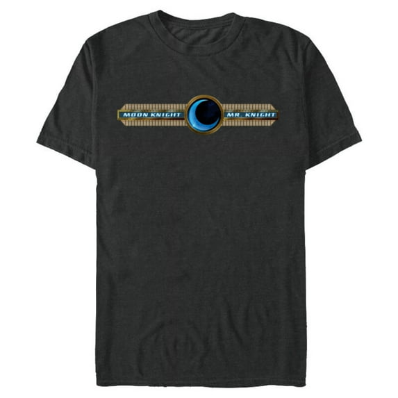 Marvel Moon Knight and Mr. Knight Crescent - Short Sleeve Blended T-Shirt for Adults - Customized-Dark Heather