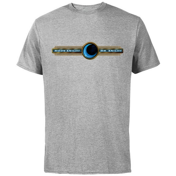 Marvel Moon Knight and Mr. Knight Crescent - Short Sleeve Cotton T-Shirt for Adults - Customized-Athletic Heather