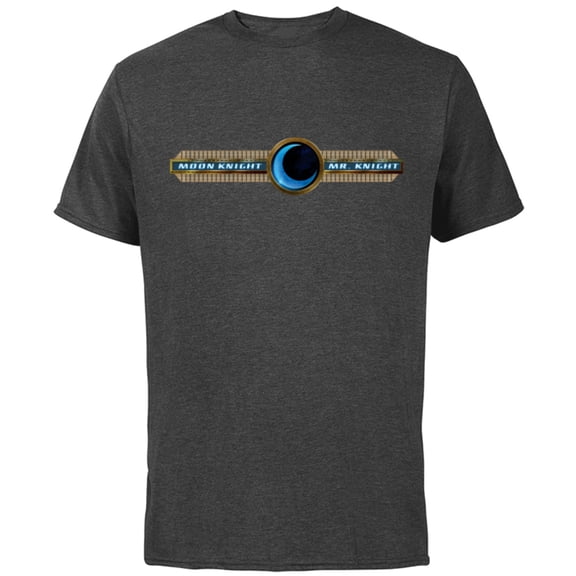 Marvel Moon Knight and Mr. Knight Crescent - Short Sleeve Cotton T-Shirt for Adults - Customized-Charcoal