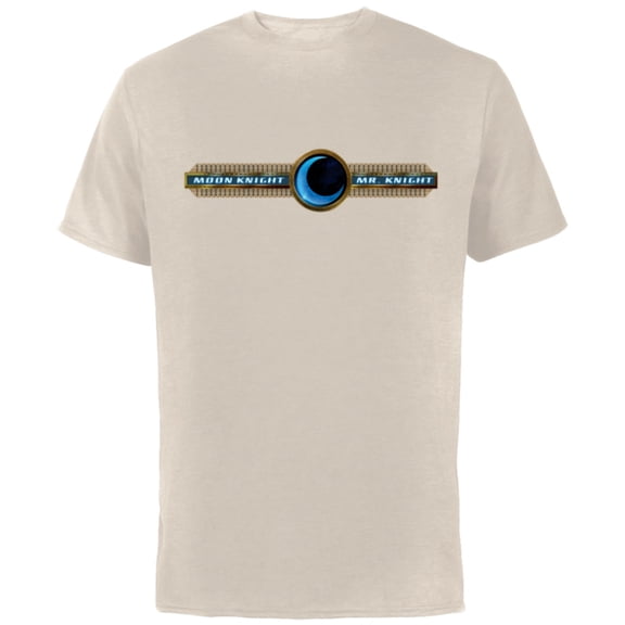 Marvel Moon Knight and Mr. Knight Crescent - Short Sleeve Cotton T-Shirt for Adults - Customized-Natural