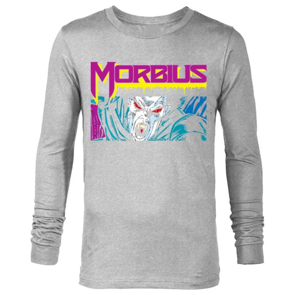 Marvel Morbius 90s Comic Book - Long Sleeve T-Shirt for Men - Customized-Athletic Heather