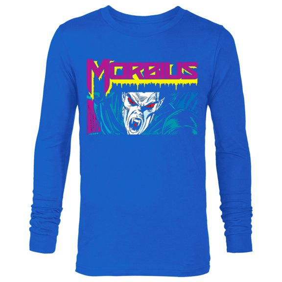 Marvel Morbius 90s Comic Book - Long Sleeve T-Shirt for Men - Customized-Royal