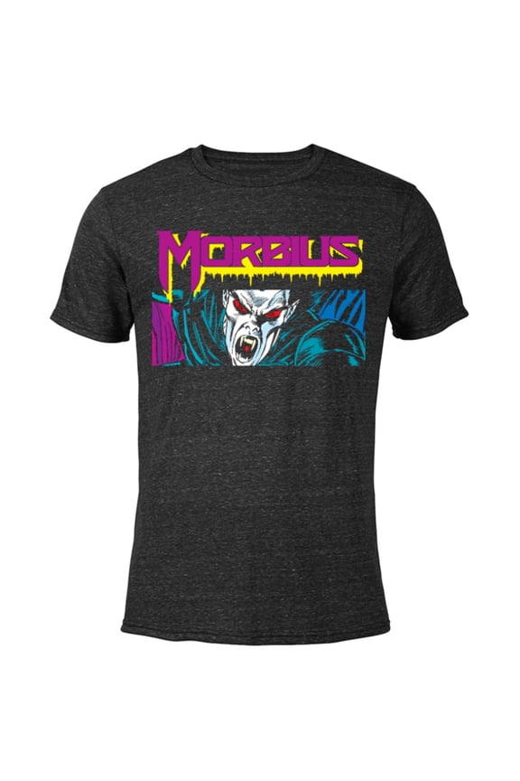 Morbius 90s Comic Book - Short Sleeve Blended T-Shirt for Adults - Customized-Black