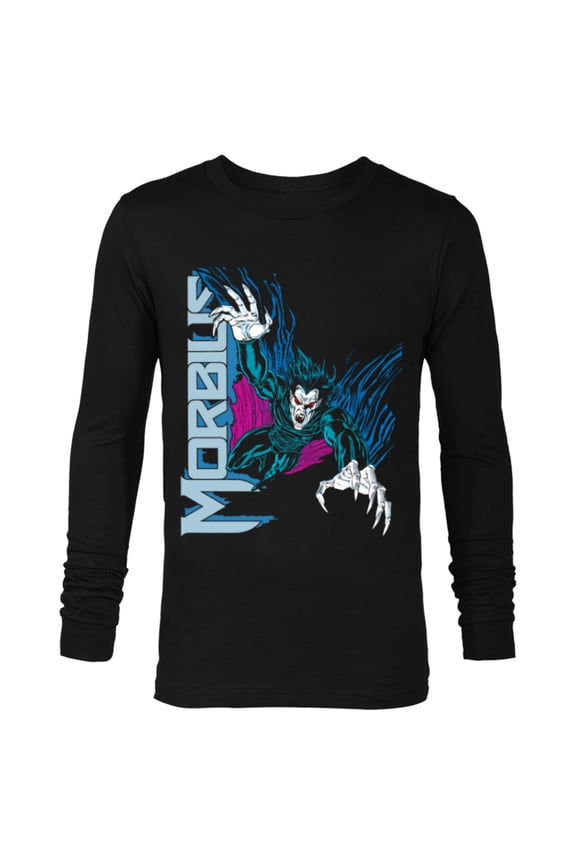 Morbius Comic Book Retro - Long Sleeve T-Shirt for Men - Customized-Black