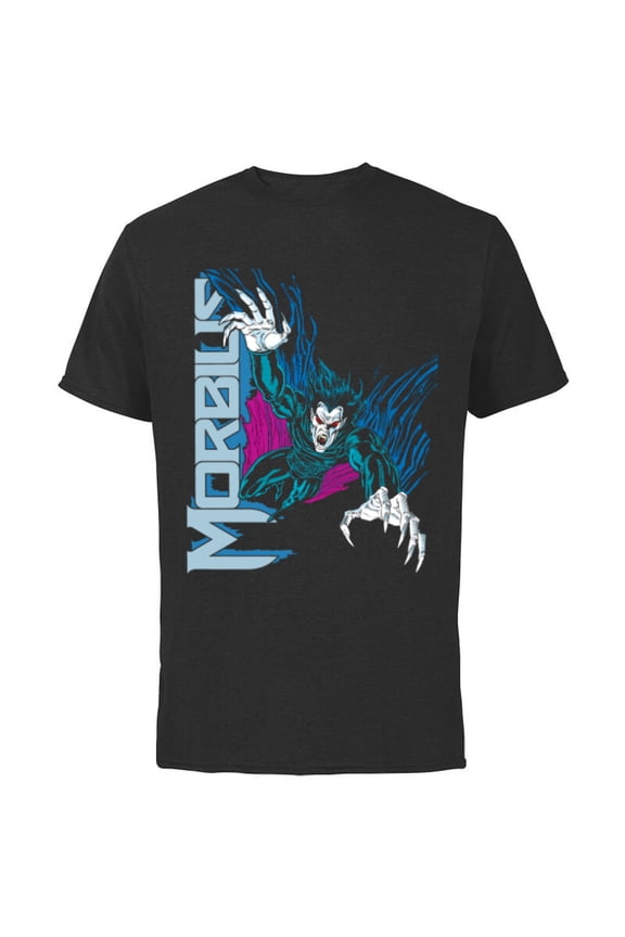 Morbius Comic Book Retro - Short Sleeve Cotton T-Shirt for Adults - Customized-Black
