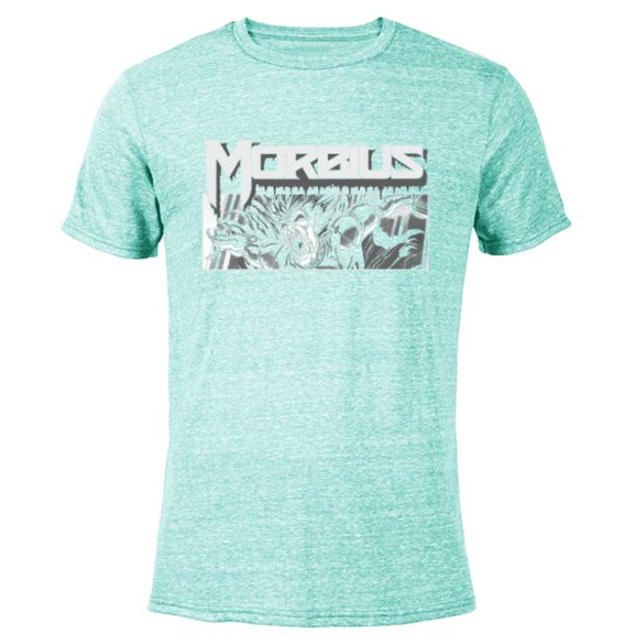 Marvel Morbius Retro Comic 90s - Short Sleeve Blended T-Shirt for Adults - Customized-Ocean Blue