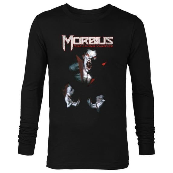 Marvel Morbius The Living Vampire #1 Comic Cover - Long Sleeve T-Shirt for Men - Customized-Black
