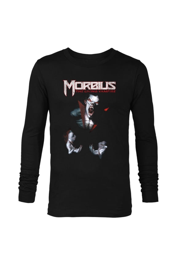 Morbius The Living Vampire #1 Comic Cover - Long Sleeve T-Shirt for Men - Customized-Black