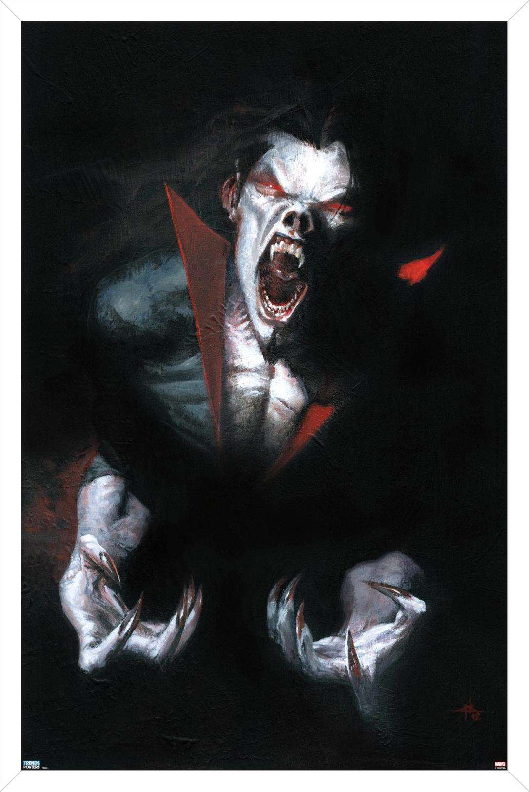 Marvel Movie - Morbius - Shadows Wall Poster, 22.375" x 34", Framed