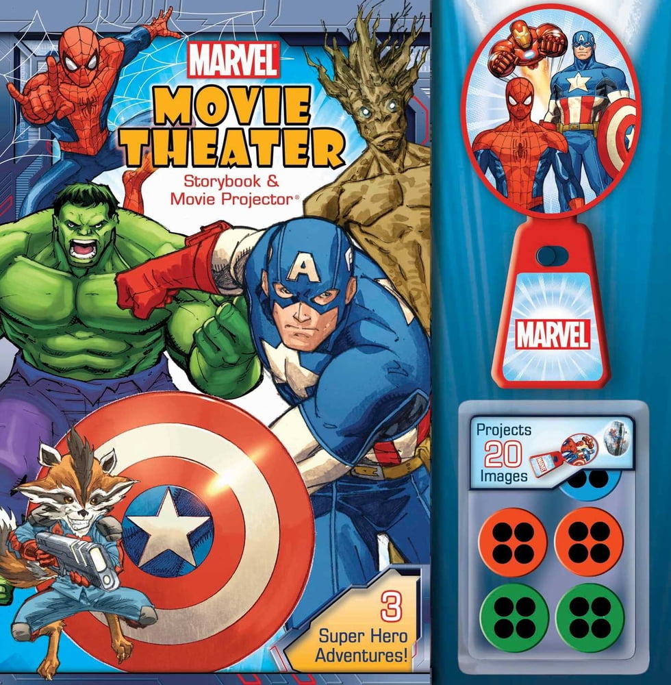 Pre-Owned Marvel Movie Theater Storybook & Movie Projector (Hardcover) 0794442161 9780794442163