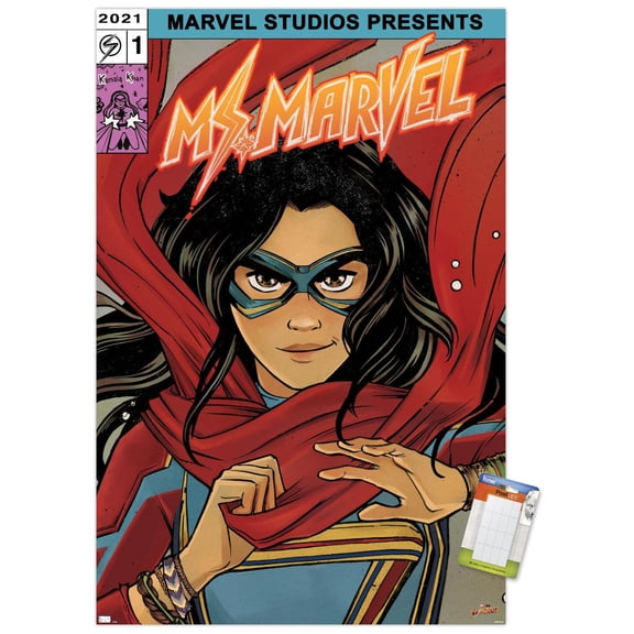 Marvel Ms. Marvel - Comic Wall Poster, 22.375" x 34"