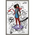 thumbnail image 1 of Marvel Ms. Marvel - Doodles Wall Poster, 14.725" x 22.375" Framed, 1 of 6