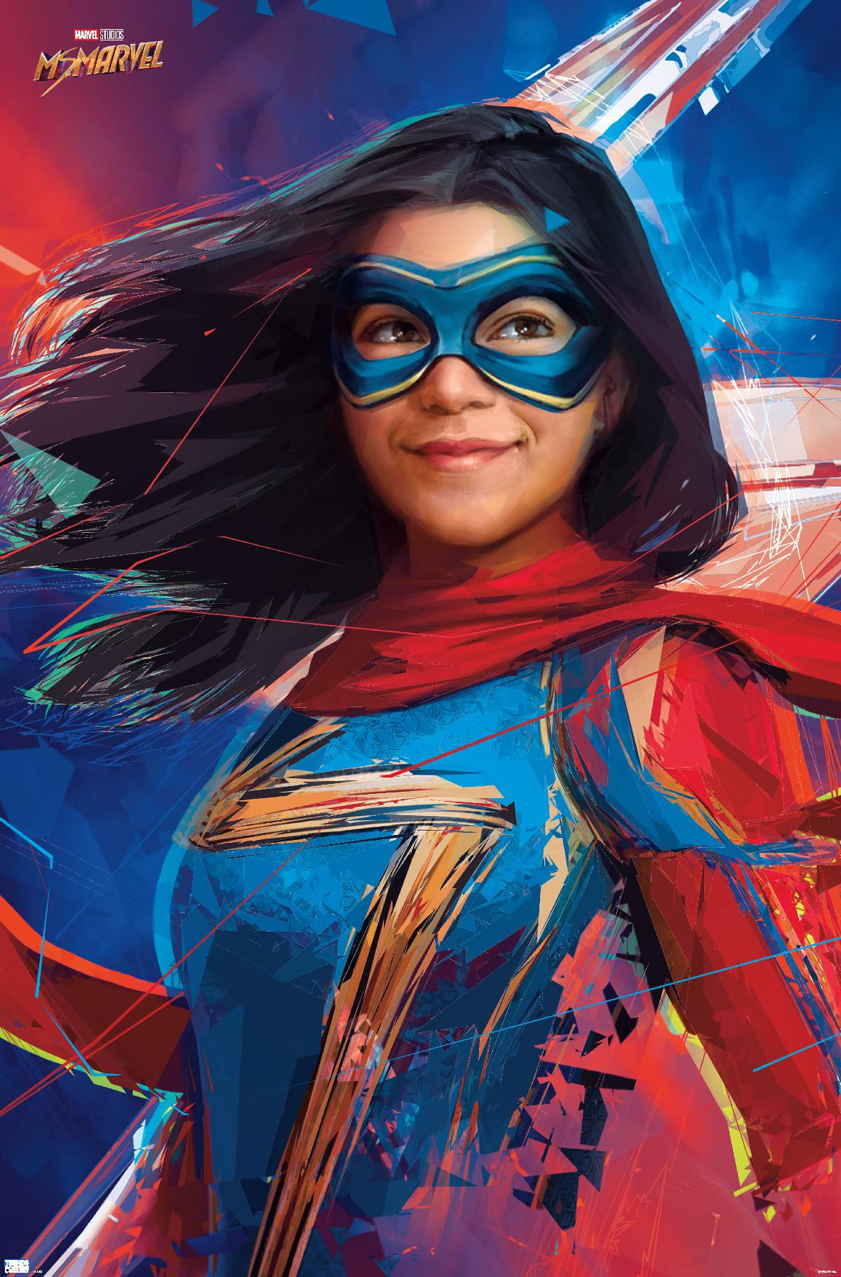 Marvel Ms. Marvel - Graffiti Wall Poster, 14.725" x 22.375"
