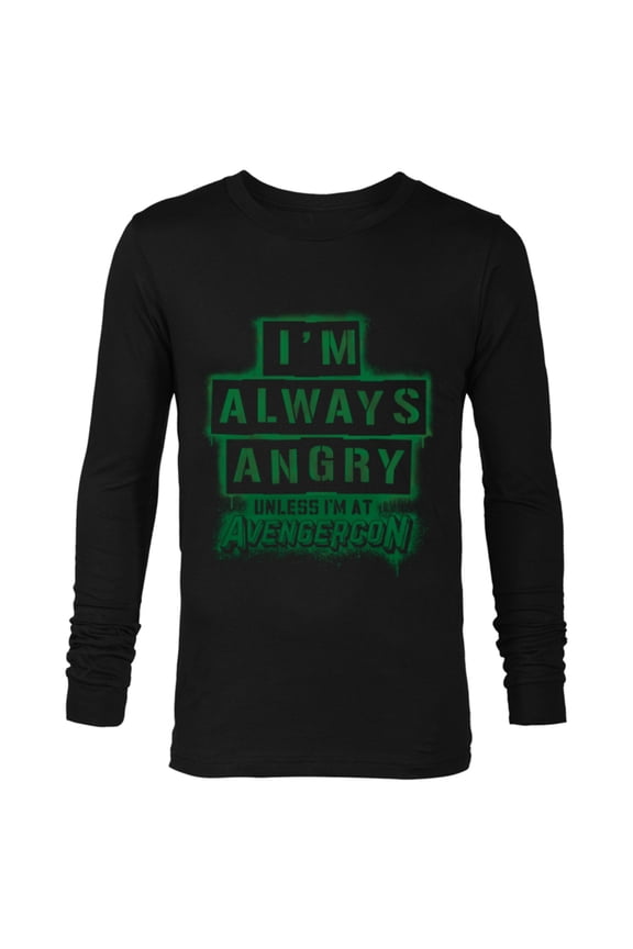 Ms. Marvel Hulk New Jersey Avengercon Always Angry - Long Sleeve T-Shirt for Men - Customized-Black