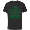 thumbnail image 1 of Marvel Ms. Marvel Hulk New Jersey Avengercon Always Angry - Short Sleeve Cotton T-Shirt for Adults - Customized-Black, 1 of 5