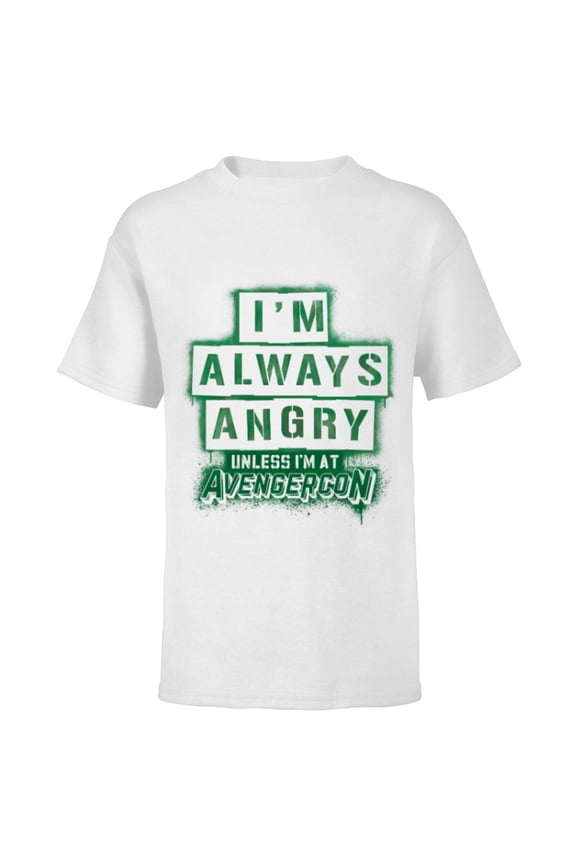 Ms. Marvel Hulk New Jersey Avengercon Always Angry - Short Sleeve T-Shirt for Kids - Customized-White