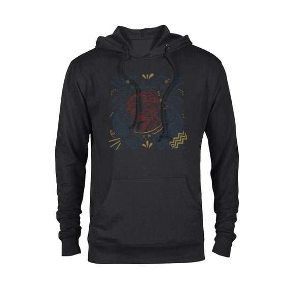 Marvel Ms. Marvel Kamala Khan Paisley Print Sketch - Pullover Hoodie for Adults - Customized-Black