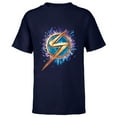 thumbnail image 1 of Marvel Ms. Marvel Lightning Bolt Icon - Short Sleeve T-Shirt for Kids - Customized-Navy, 1 of 5