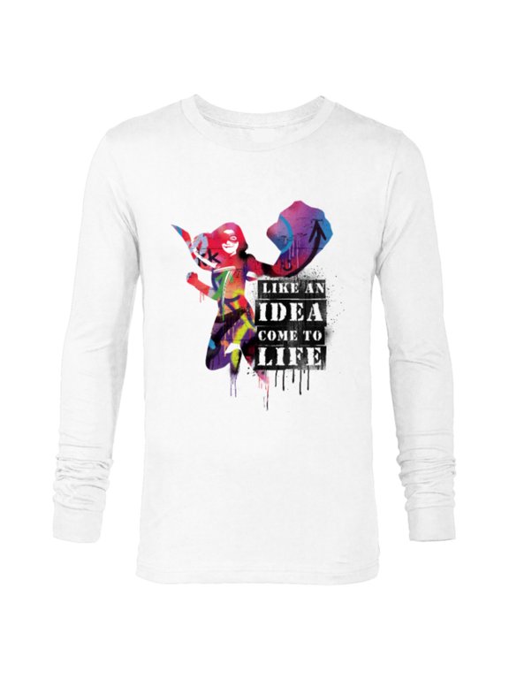 Ms. Marvel Like an Idea Come to Life - Long Sleeve T-Shirt for Men - Customized-White