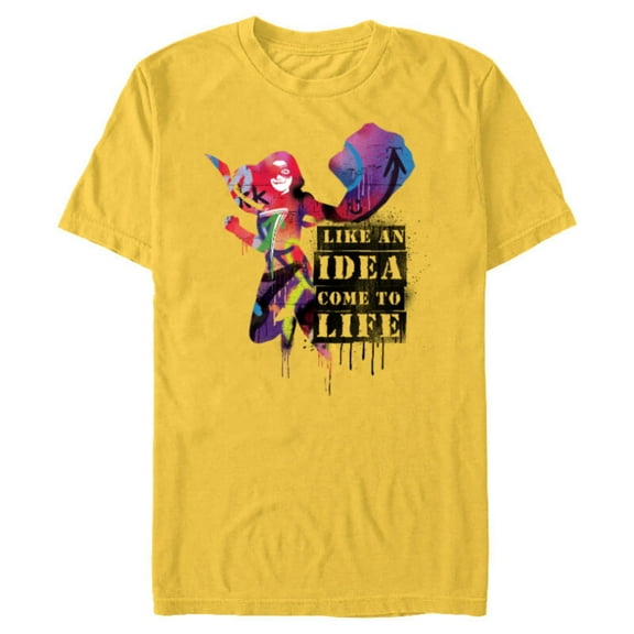 Marvel Ms. Marvel Like an Idea Come to Life - Short Sleeve Blended T-Shirt for Adults - Customized-Yellow