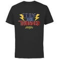 thumbnail image 1 of Marvel Ms. Marvel New Jersey Avengercon Bring the Thunder - Short Sleeve Cotton T-Shirt for Adults - Customized-Black, 1 of 5