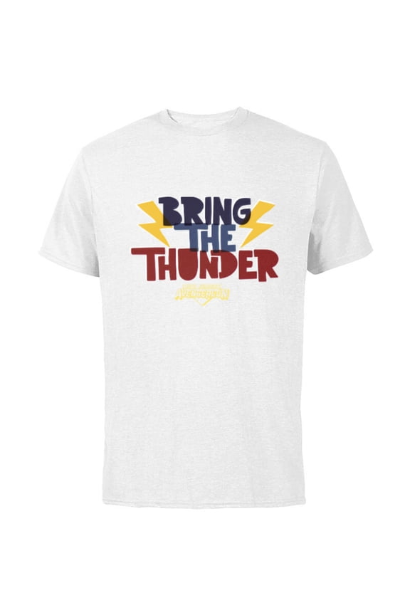 Ms. Marvel New Jersey Avengercon Bring the Thunder - Short Sleeve Cotton T-Shirt for Adults - Customized-White