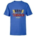 thumbnail image 1 of Marvel Ms. Marvel New Jersey Avengercon Bring the Thunder - Short Sleeve T-Shirt for Kids - Customized-Royal, 1 of 5