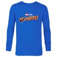 thumbnail image 1 of Marvel Ms. Marvel Series Logo - Long Sleeve T-Shirt for Men - Customized-Navy, 1 of 5