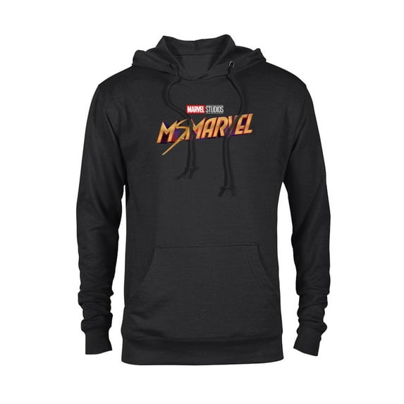 Marvel Ms. Marvel Series Logo - Pullover Hoodie for Adults - Customized-Black