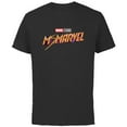 thumbnail image 1 of Marvel Ms. Marvel Series Logo - Short Sleeve Cotton T-Shirt for Adults - Customized-Black, 1 of 5