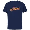 thumbnail image 1 of Marvel Ms. Marvel Series Logo - Short Sleeve Cotton T-Shirt for Adults - Customized-Navy, 1 of 5