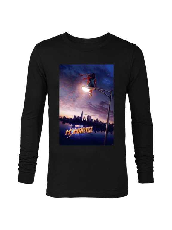 Ms. Marvel Series Poster - Long Sleeve T-Shirt for Men - Customized-Black