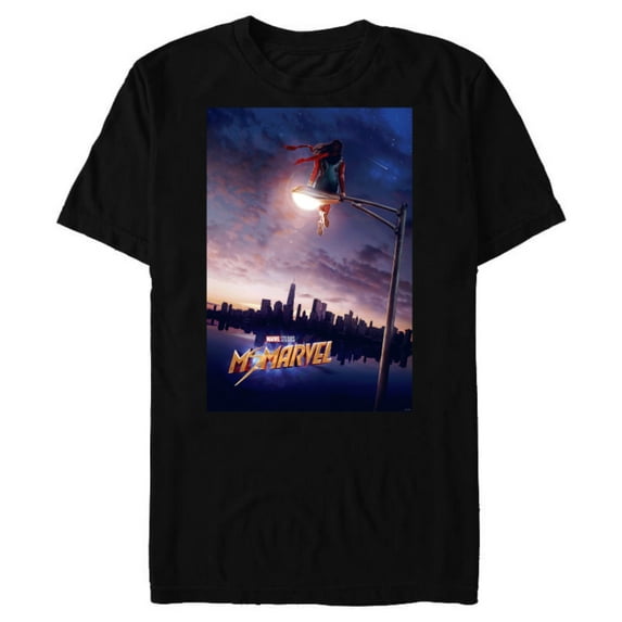Marvel Ms. Marvel Series Poster - Short Sleeve Blended T-Shirt for Adults - Customized-Black