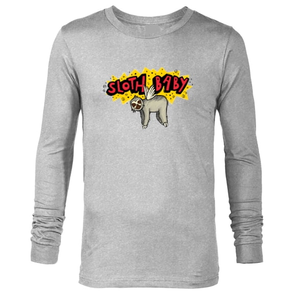 Marvel Ms. Marvel Sloth Baby Doodle - Long Sleeve T-Shirt for Men - Customized-Athletic Heather