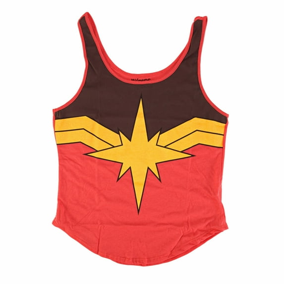 Marvel Ms Marvel Star Juniors Tank Top T-Shirt | L