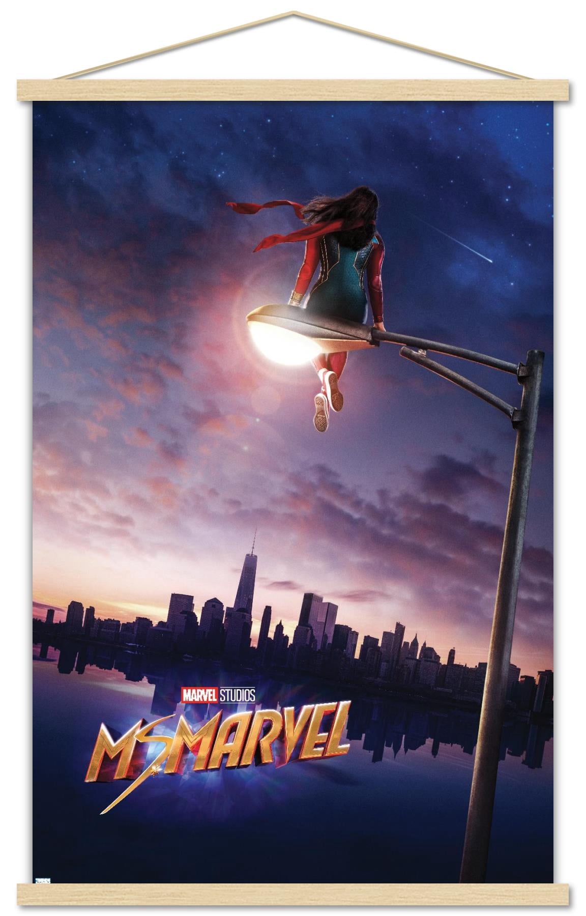 Marvel Ms. Marvel - Teaser One Sheet Wall Poster with Magnetic Frame ...
