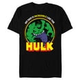 thumbnail image 1 of Marvel My Dad Is Incredible Like Hulk Father's Day - Short Sleeve Blended T-Shirt for Adults - Customized-Black, 1 of 5