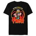 thumbnail image 1 of Marvel My Dad Is Mighty Like Thor Father's Day - Short Sleeve Blended T-Shirt for Adults - Customized-Black, 1 of 5